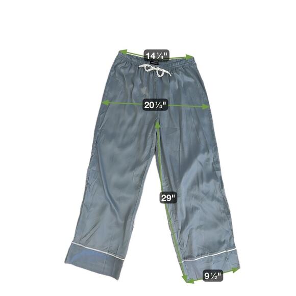 True Religion Pajama Set Blue Satin Rhinestone Bling New with Imperfections | M - Picture 7 of 7